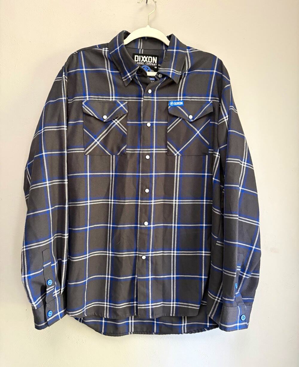 Dixxon Flannel Co Performance Machine Plaid Flannel Button-Up Shirt Men L (0206)